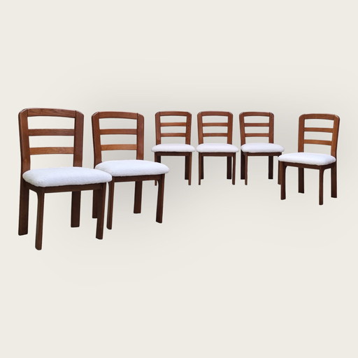 6x chaises Mid Century