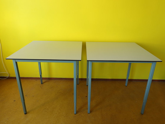 Image 1 of 2x Assenburg tables, adjustable legs and feet