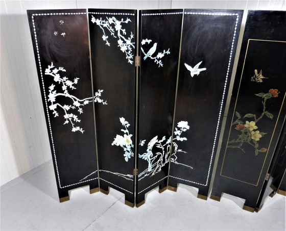 Image 1 of Midcentury Chinese lacquer room dividers