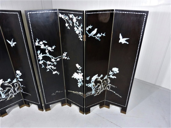 Image 1 of Midcentury Chinese lacquer room dividers