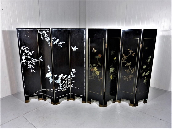 Image 1 of Midcentury Chinese lacquer room dividers