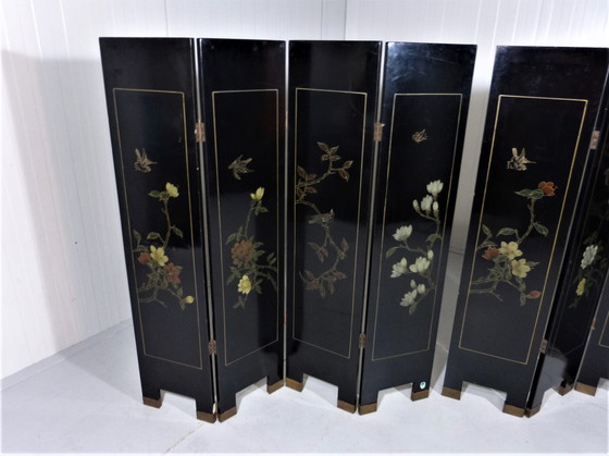 Image 1 of Midcentury Chinese lacquer room dividers