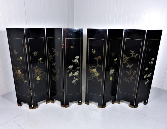 Image 1 of Midcentury Chinese lacquer room dividers