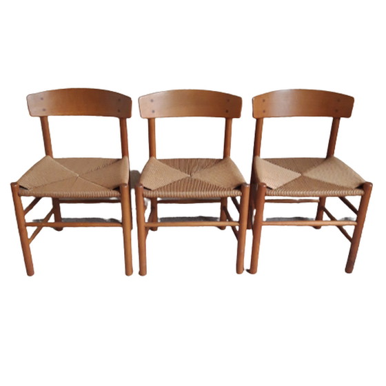 Image 1 of Møbler, Børge Mogensen Dining Chair J39 - Denmark - 3 pieces