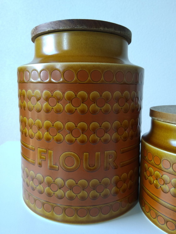 Image 1 of 3x Hornsea Saffron storage jars