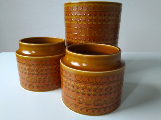 Image 1 of 3x Hornsea Saffron storage jars