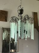 Fontana Arte Forsted Glass Chandelier