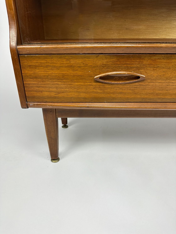 Image 1 of Mid century bookcase display cabinet