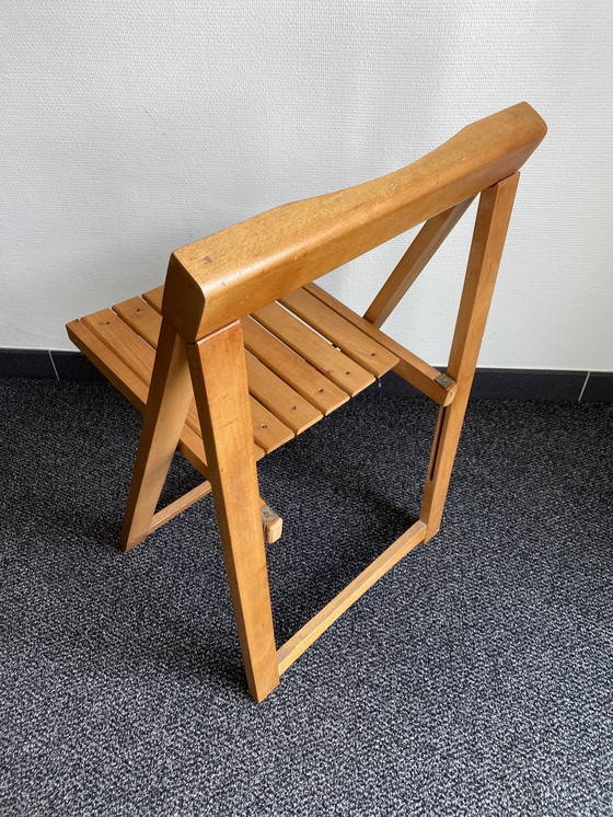 Image 1 of Chaise pliante en bois Aldo Jacober