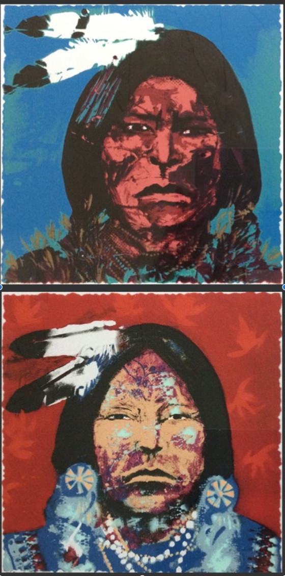 Image 1 of Espen Hagen- The Blue and Red Indian