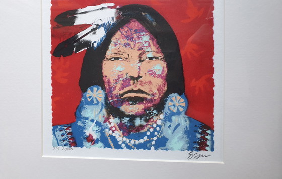 Image 1 of Espen Hagen- The Blue and Red Indian