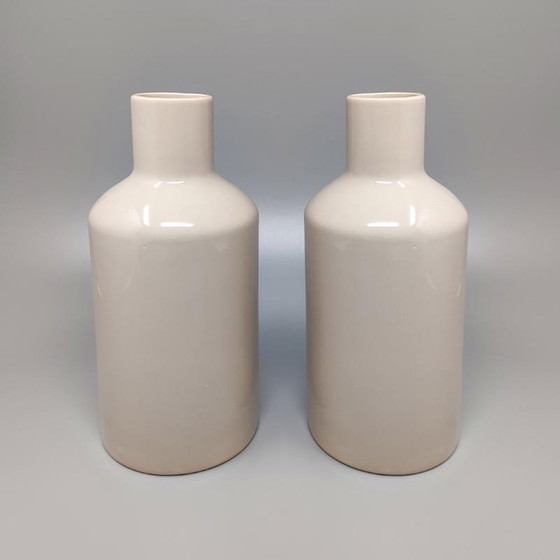 Image 1 of 2x F.lli Brambilla Vases in Ceramic