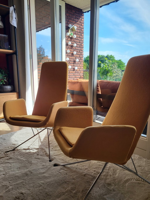 2x Zanotta Milord armchairs