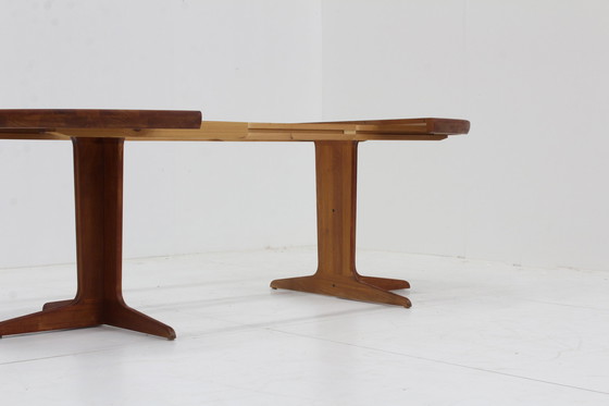 Image 1 of Table de salle à manger ronde extensible vintage danoise 1960