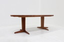 Vintage Danish round extendable dining table from the 1960s