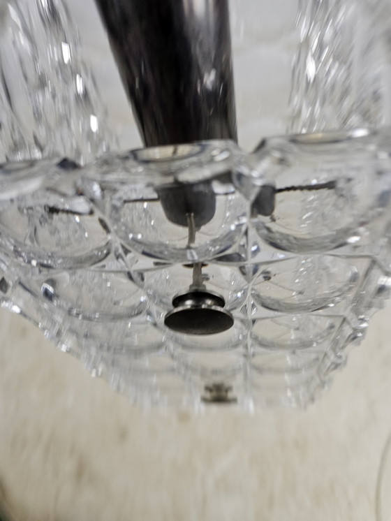 Image 1 of Italian Pendant Lamp Of Thick Glass