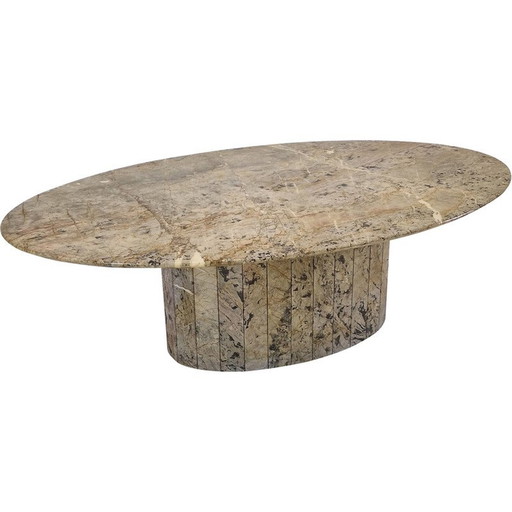 Vintage marble coffee table, Italy 1980