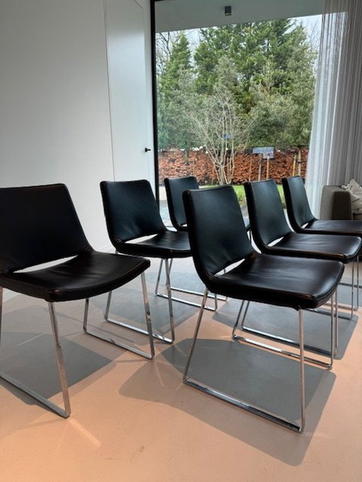 6X B&B Italia Metropolitan Dinning Chairs