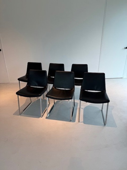 6X B&B Italia Metropolitan Dinning Chairs