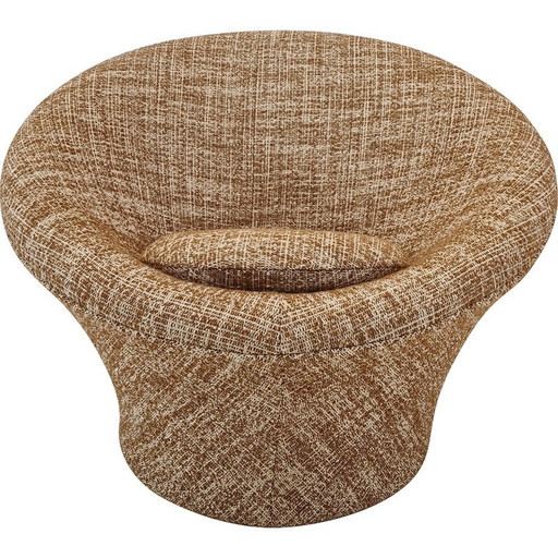 Vintage mushroom wool armchair by Pierre Paulin for Artifort, 1980