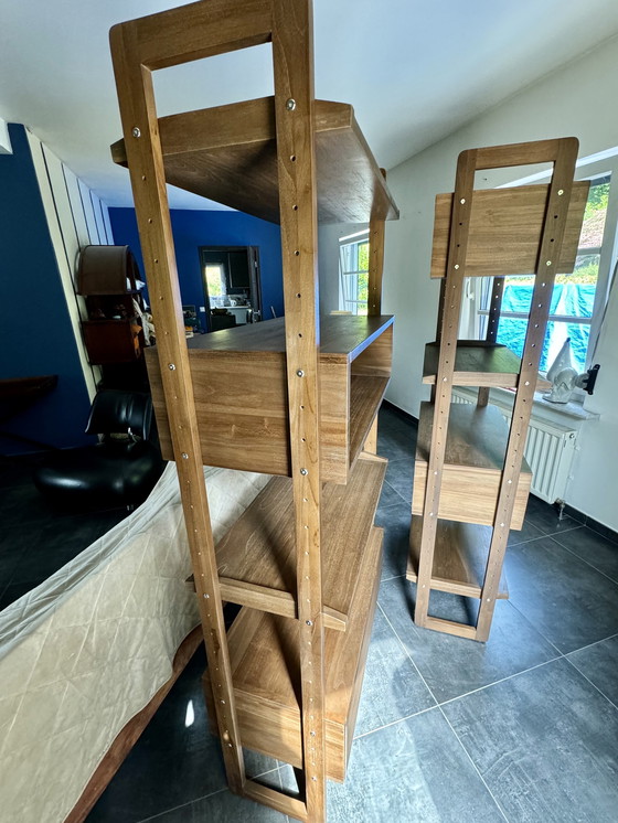 Image 1 of Wall Bookcase in solid teak