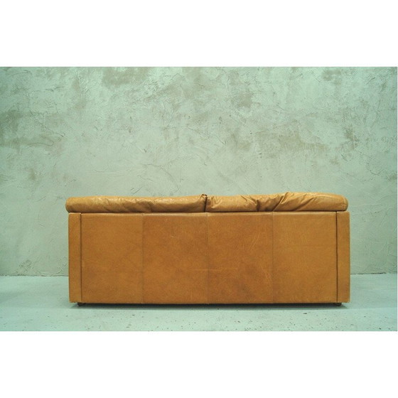 Image 1 of Vintage Swedish Aniline Leather Sofa from IRE AB Skillingaryd Mobel, 1970s