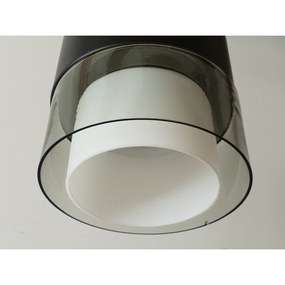 Image 1 of Pendant Vintage glass and steel 1960