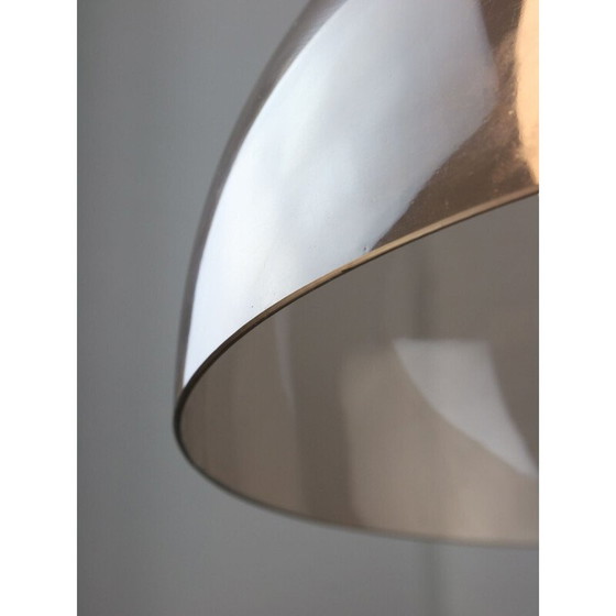 Image 1 of Lampada a sospensione vintage Space Age in ottone e opalino, Italia
