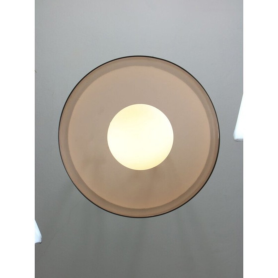 Image 1 of Lampada a sospensione vintage Space Age in ottone e opalino, Italia