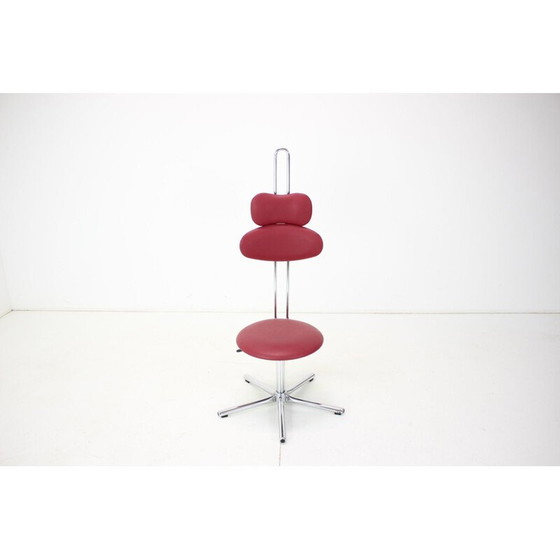 Image 1 of Sedia girevole vintage regolabile in altezza, Cecoslovacchia, anni '80