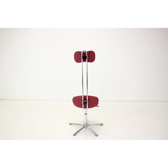 Image 1 of Sedia girevole vintage regolabile in altezza, Cecoslovacchia, anni '80