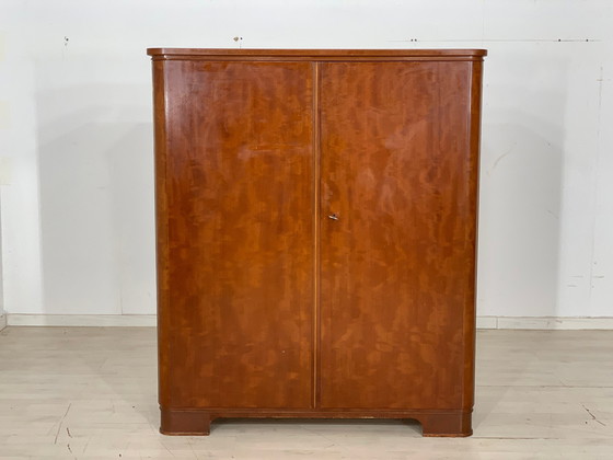 Image 1 of Armadio vintage in lino di metà secolo