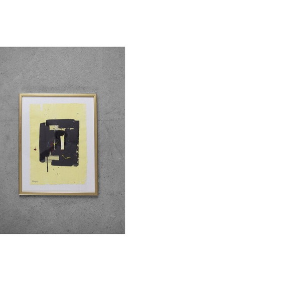 Image 1 of Lithograph vintage par Björn Rönnquist, 1980