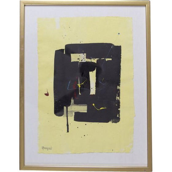 Image 1 of Lithograph vintage par Björn Rönnquist, 1980