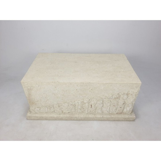 Image 1 of Tavolino da caffè vintage in pietra Mactan di Magnussen Ponte, 1980