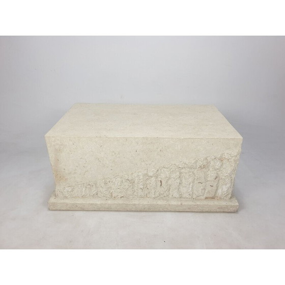 Image 1 of Tavolino da caffè vintage in pietra Mactan di Magnussen Ponte, 1980