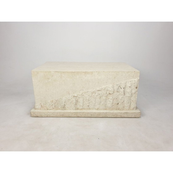 Image 1 of Tavolino da caffè vintage in pietra Mactan di Magnussen Ponte, 1980