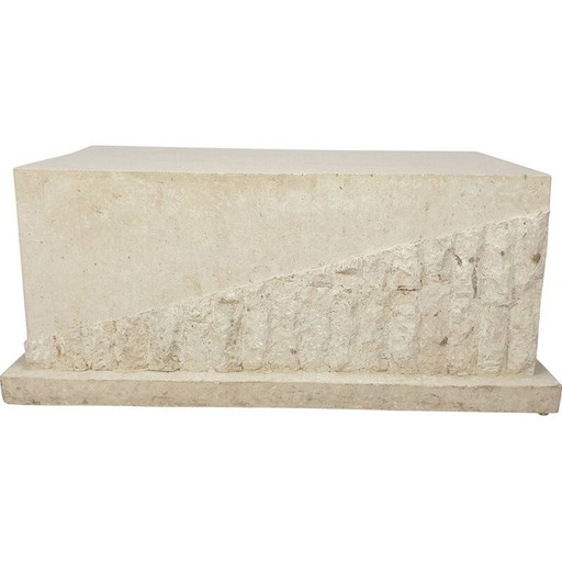 Vintage Mactan stone coffee table by Magnussen Ponte, 1980