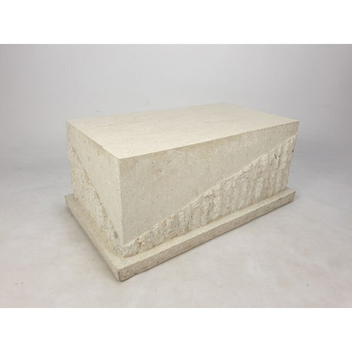 Vintage Mactan stone coffee table by Magnussen Ponte, 1980