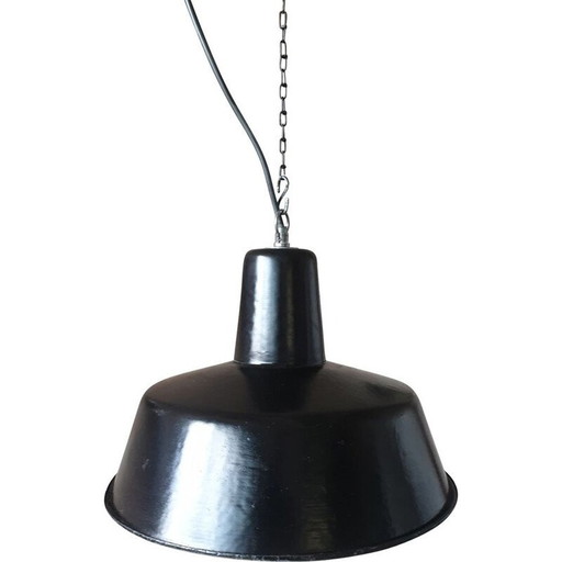 Ceiling Lamp vintage Industrial Factory from Wikasy A23, 1950s