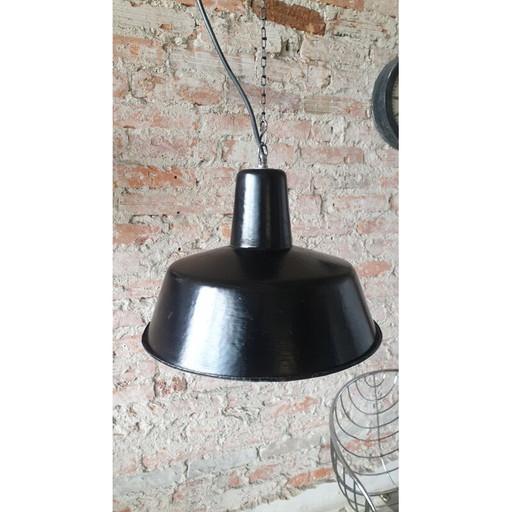 Ceiling Lamp vintage Industrial Factory from Wikasy A23, 1950s