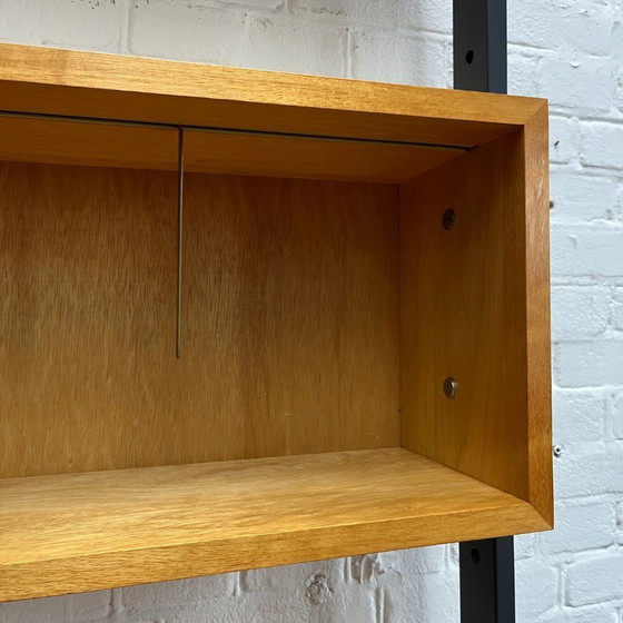 Image 1 of Bookcase Wood With Steel -Adjustable | 1970s