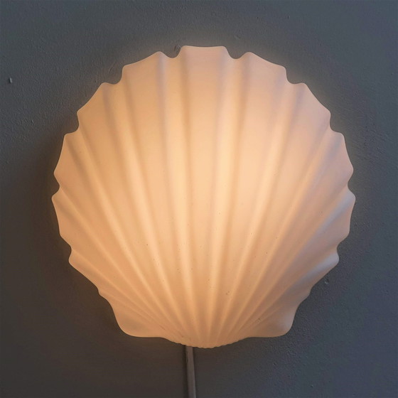 Image 1 of Pair Glashütte Limburg Shell Wall Lamps