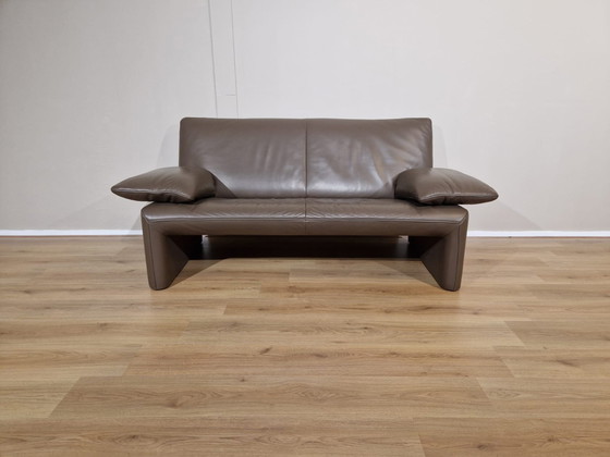 Image 1 of 2x Jori JR8700 Ensemble canapé cuir marron 3+2 places Design Sofas