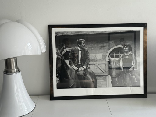 Gregory Peck & Sophia Loren black & white photo