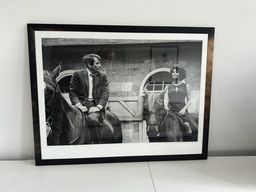 Gregory Peck & Sophia Loren black & white photo