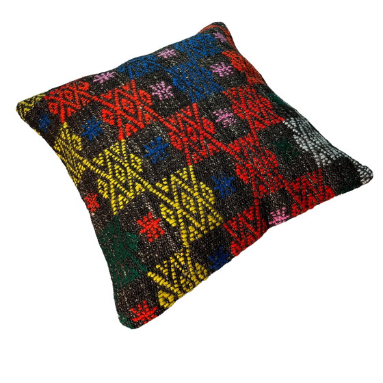 Image 1 of Copricuscino Kilim turco vintage, 45 x 45 cm