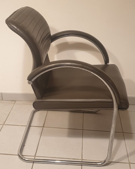 Image 1 of 9x Thonet Sled Chairs Dark Brown