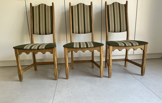 Image 1 of Danish dining room chairs, Henning Kjærnulf Inscribed, 1960s, set of 6