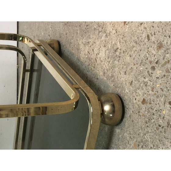 Image 1 of Vintage gilded metal trolley, Italy 1980